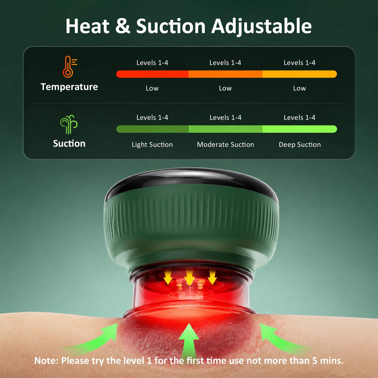 AGECIPHER 6-in-1 Red Light Heat Cupping Massager