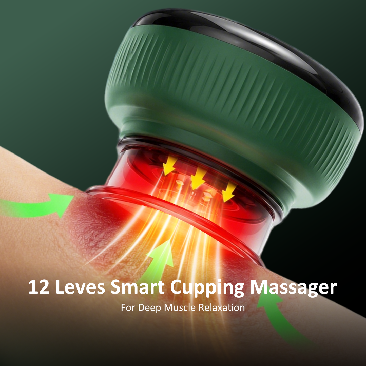 AGECIPHER 6-in-1 Red Light Heat Cupping Massager
